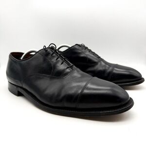 Alden New England Black Cap Toe Oxford Dress Shoes Men's 11.5 B/D Leather
